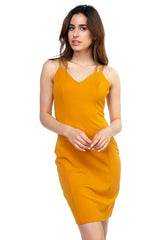 Mustard - Crisscross Double Spaghetti Dress - 3 colors - womens dress at TFC&H Co.