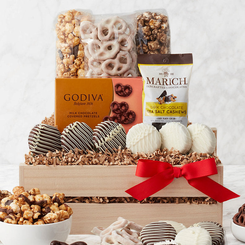 - Crunch Time: Sweet Snacks Gift Crate - Gift basket at TFC&H Co.