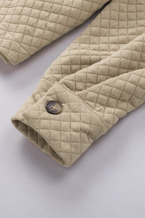 - Retro Quilted Flap Pocket Button Shacket - 4 colors - women's shacket at TFC&H Co.