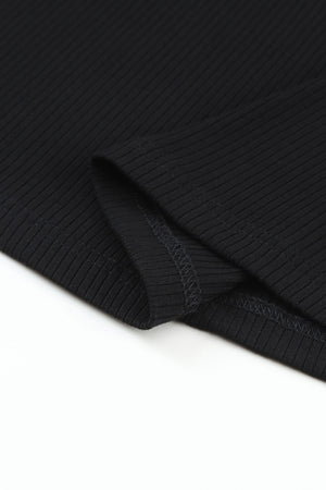 - Mesh Long Sleeve Crewneck Ribbed Top - 3 colors to choose from - womens shirt at TFC&H Co.