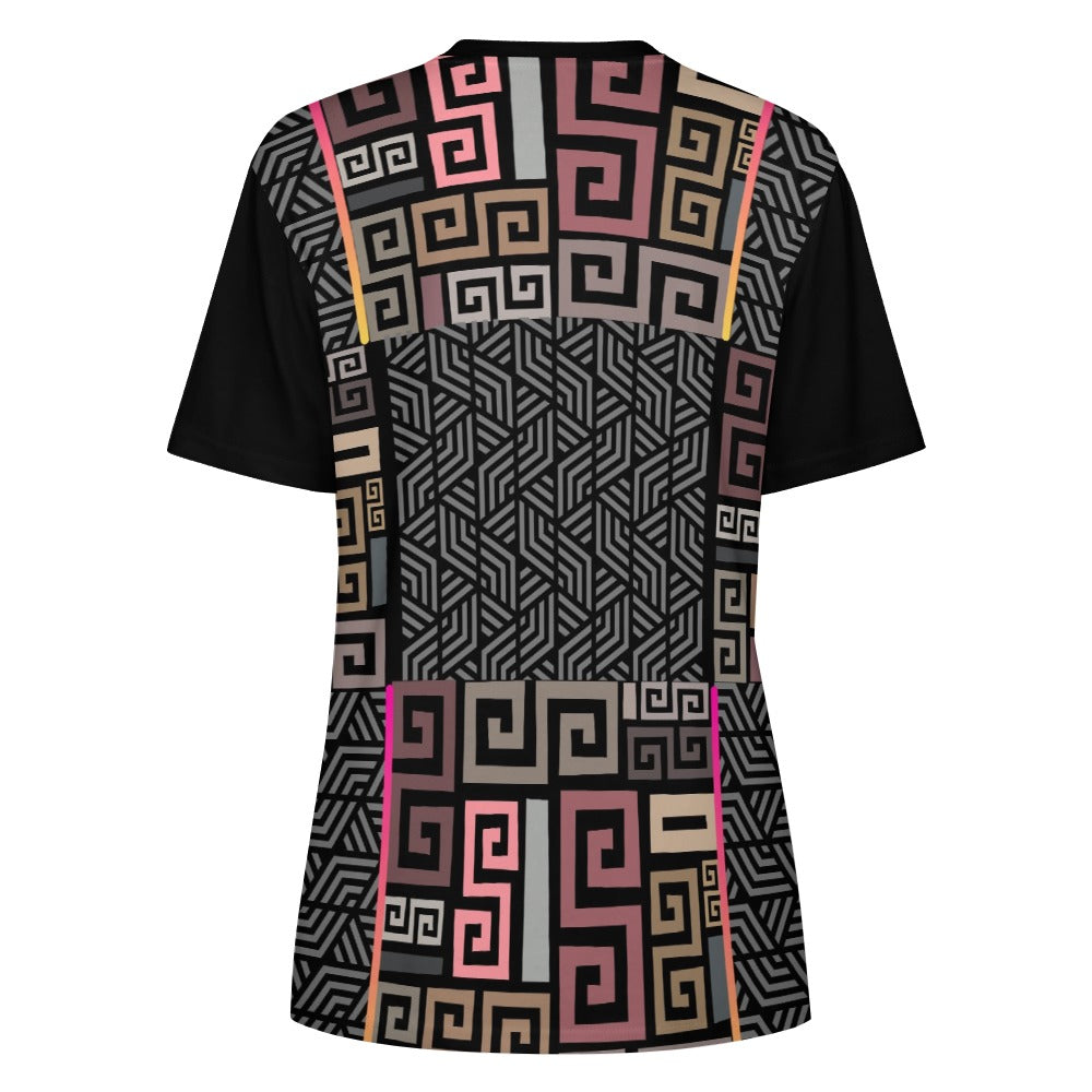 Black1 - Squared Women's 100% Cotton T-Shirt - womens t-shirt at TFC&H Co.