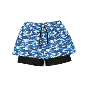 Style one - Loose Swimming Trunks Summer Printed Double Layer Beach Shorts for Men - mens swim shorts at TFC&H Co.
