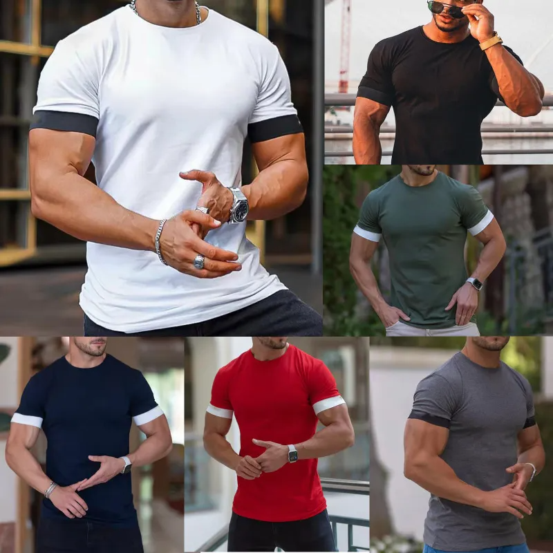 - Sports Fitness Moisture Wicking Crew Neck Men's T-Shirt - Mens T-Shirts at TFC&H Co.