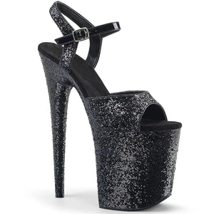 BLACK Hengtian High Flashing Waterproof Platform Stiletto High Heels - women's shoe at TFC&H Co.