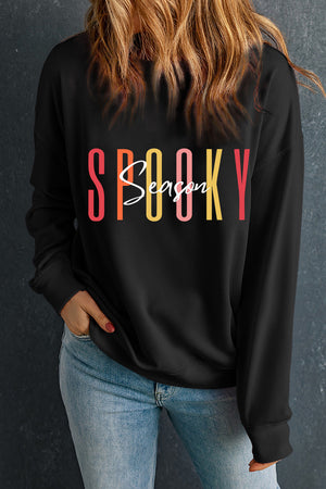 Spooky Season Halloween Fashion Graphic Sweatshirt - women's sweatshirt at TFC&H Co.