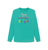 Seagrass Green - Organic Merry & Bright Women's Christmas Remill® Sweater - womens sweater at TFC&H Co.