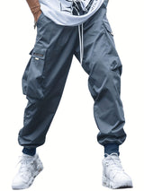 Navy Blue - Oversized Cargo Multi-pocket Men's Pants - mens pants at TFC&H Co.