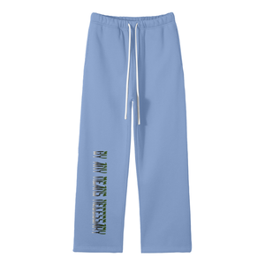 Medium Blue - By Any Means Necessary - B.A.M.N Streetwear Unisex Solid Color Fleece Straight Leg Jogging Pants - unisex joggers at TFC&H Co.