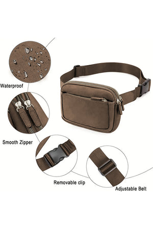 Adjustable Strap Mini PU Leather Crossbody Bag - handbag at TFC&H Co.