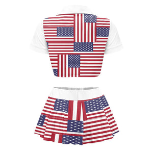 - 4th of July Cheerleaders suit - womens skirt set at TFC&H Co.