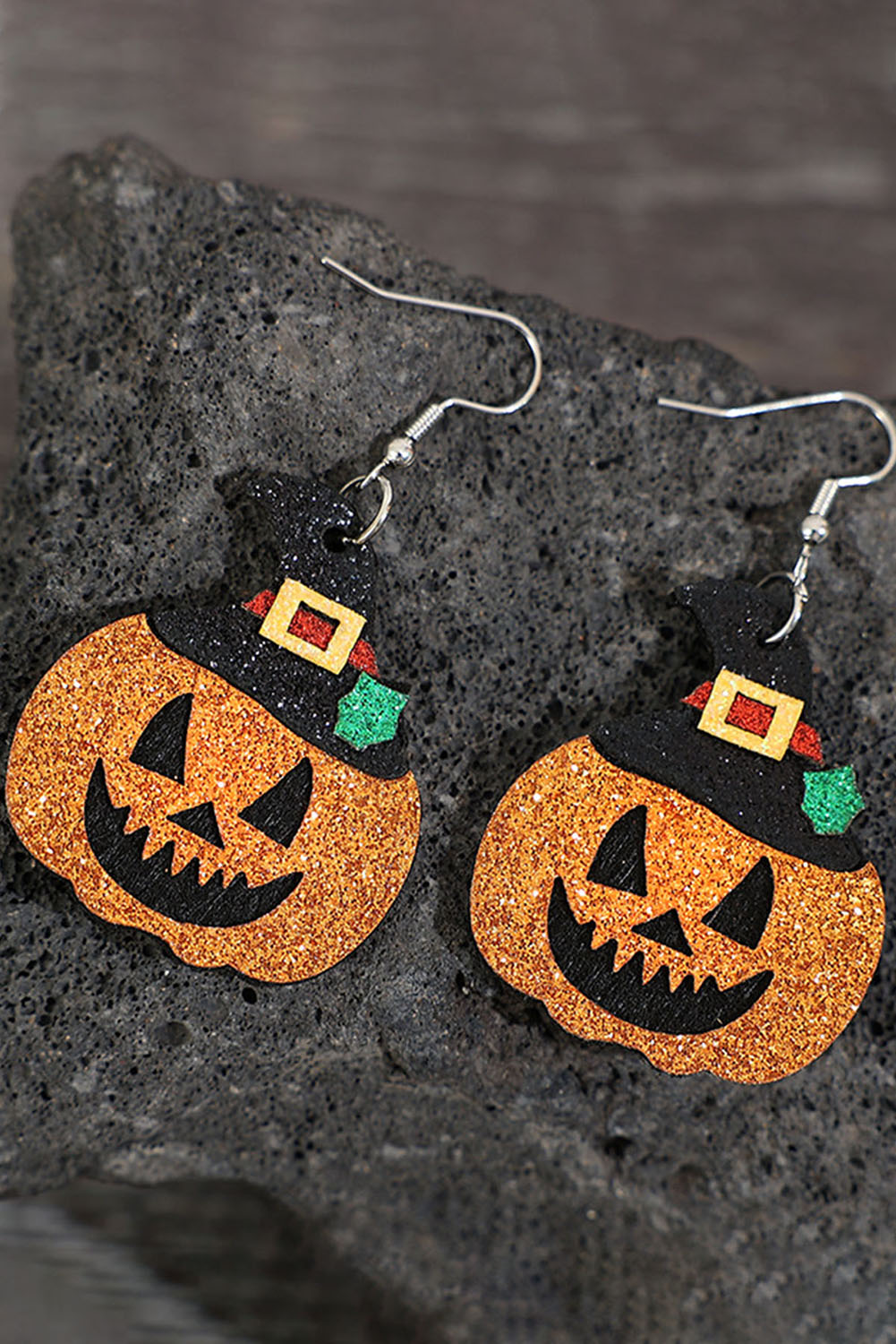- Multicolour Halloween Animal Print Pumpkin Witch Shape Drop Earrings - various styles - earrings at TFC&H Co.