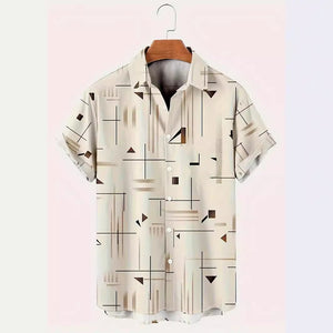 - Summer Menswear Stylish Button Up Shirt - mens button up shirt at TFC&H Co.