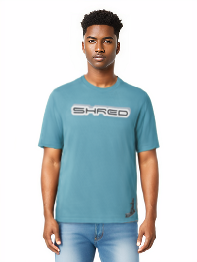 MEDIUM GREEN - Teddy Ride Shred 190GSM Unisex Loose T-shirt - Unisex T-Shirt at TFC&H Co.