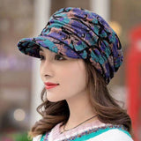 Blue One size - Version Of A Hundred Soft Brim Hat Ethnic Wind - hat at TFC&H Co.