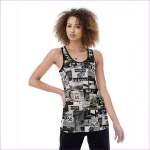 - Greyed Streets Womens Back Slit Tank Top - womens tank top at TFC&H Co.