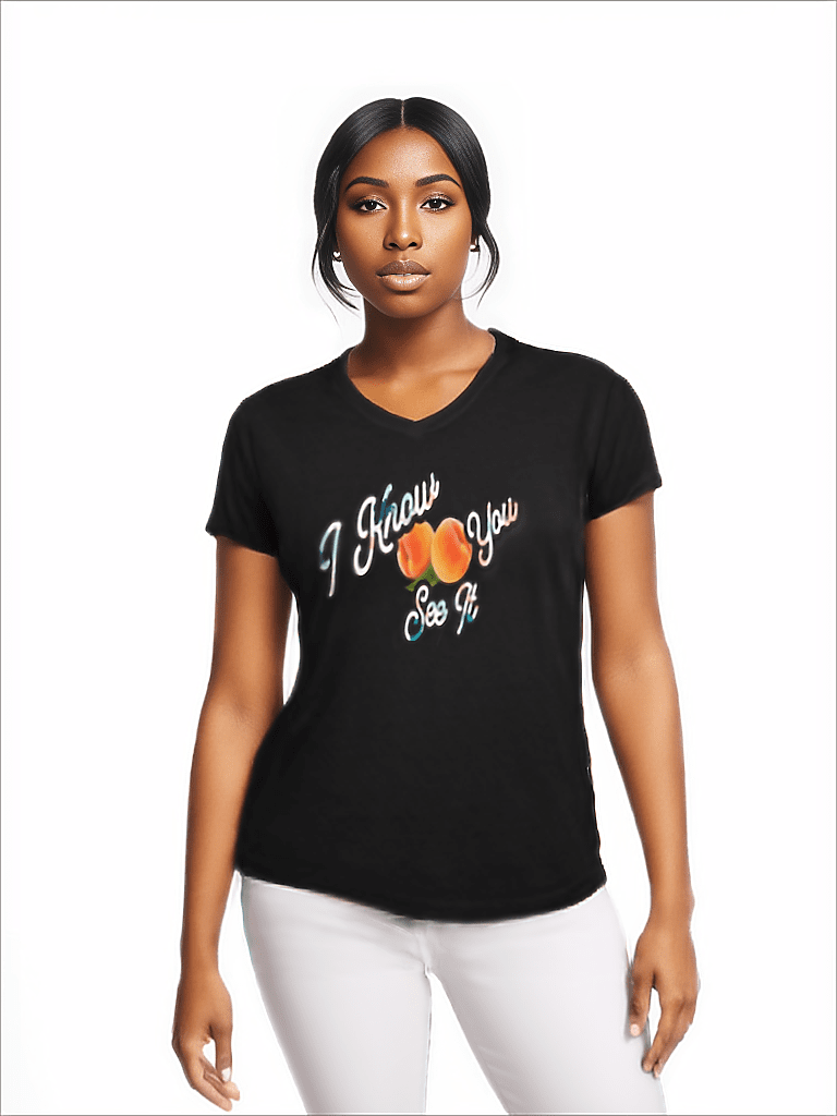 "I Know You See It" V-Neck Womens T-Shirt - Women's T-Shirts at TFC&H Co.