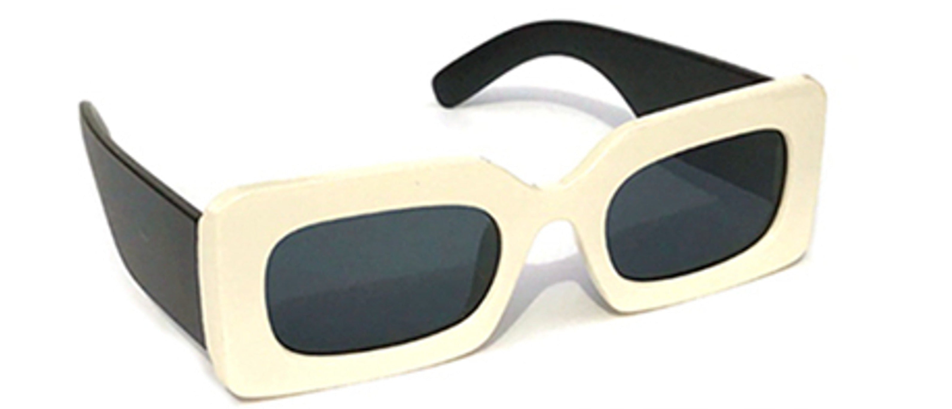 Ivory - Modern Rounded Square Chic Sunglasses - Sunglasses at TFC&H Co.