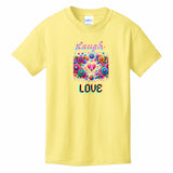 Kids T-Shirts Yellow - Laugh Love Girl's T-shirt - girls t-shirt at TFC&H Co.