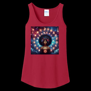 Womens Tank Top Red - Celestial Zodiac Women's Tank Top - womens tank top at TFC&H Co.