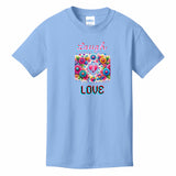 Kids T-Shirts Light-Blue - Laugh Love Girl's T-shirt - girls t-shirt at TFC&H Co.