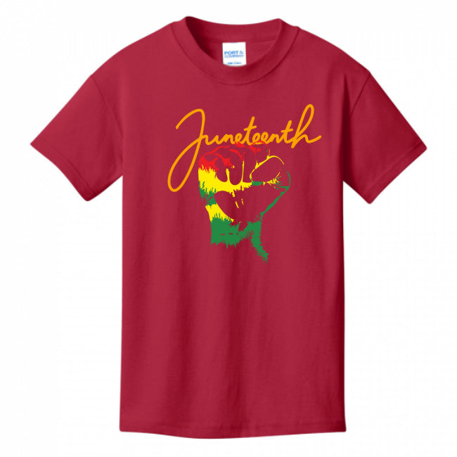 KIDS T-SHIRTS RED - Kid's Juneteenth T-shirt - Ships from The US - Kids t-shirt at TFC&H Co.