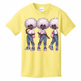 Kids T-Shirts Yellow - Cotton Candy Stylie Girl's T-shirt - girls tee at TFC&H Co.