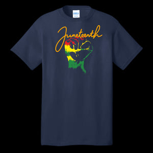 UNISEX T-SHIRT NAVY - Juneteenth Unisex T-shirt - Ships from The US - Unisex T-Shirt at TFC&H Co.