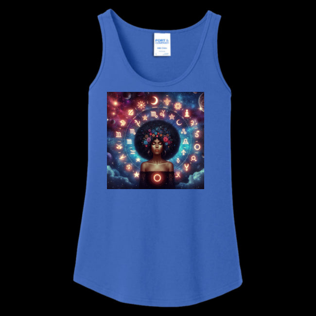 Womens Tank Top Royal-Blue - Celestial Zodiac Women's Tank Top - womens tank top at TFC&H Co.