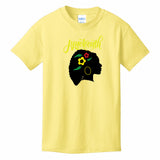KIDS T-SHIRTS YELLOW - Silhouette of Life Kid's Juneteenth T-shirt - Ships from The US - Kids t-shirt at TFC&H Co.