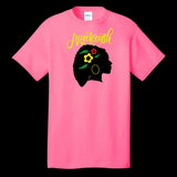 UNISEX T-SHIRT NEON-PINK - Silhouette of Life Unisex Juneteenth T-shirt - Ships from The US - Unisex T-Shirt at TFC&H Co.