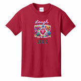 Kids T-Shirts Red - Laugh Love Girl's T-shirt - girls t-shirt at TFC&H Co.