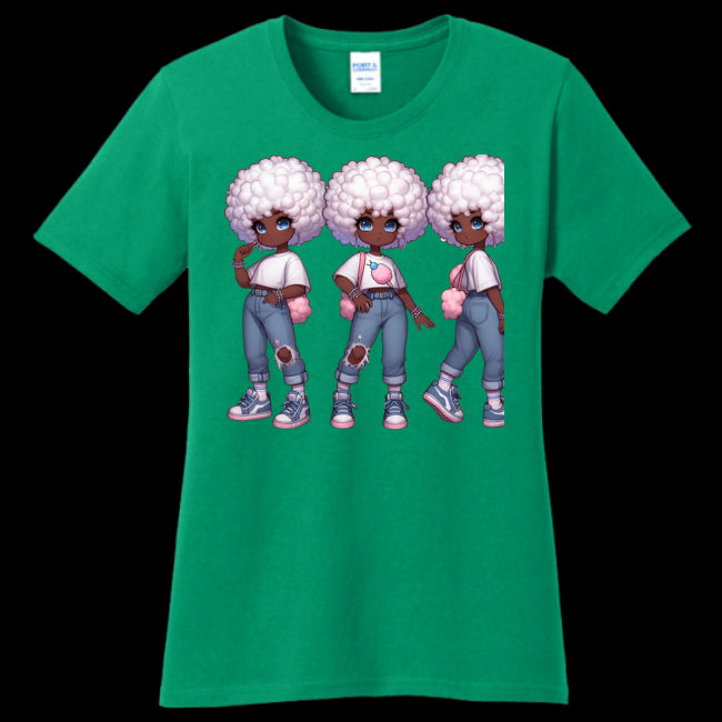 Womens T-Shirt Kelly - Cotton Candy Stylie Teen's T-shirt - Teens T-Shirt at TFC&H Co.