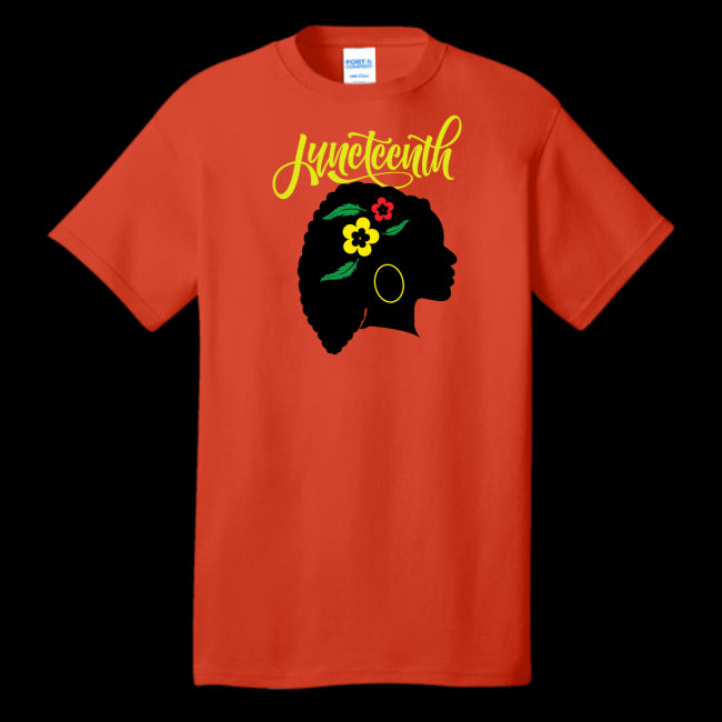 UNISEX T-SHIRT ORANGE - Silhouette of Life Unisex Juneteenth T-shirt - Ships from The US - Unisex T-Shirt at TFC&H Co.