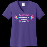 WOMENS V-NECK PURPLE - So Sweet Women's V-Neck Tee - Ships from The USA - womens t-shirt at TFC&H Co.