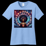 Womens T-Shirt Light-Blue - Celestial Zodiac Women's T-Shirt - womens t-shirt at TFC&H Co.