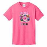 Kids T-Shirts Neon-Pink - Laugh Love Girl's T-shirt - girls t-shirt at TFC&H Co.