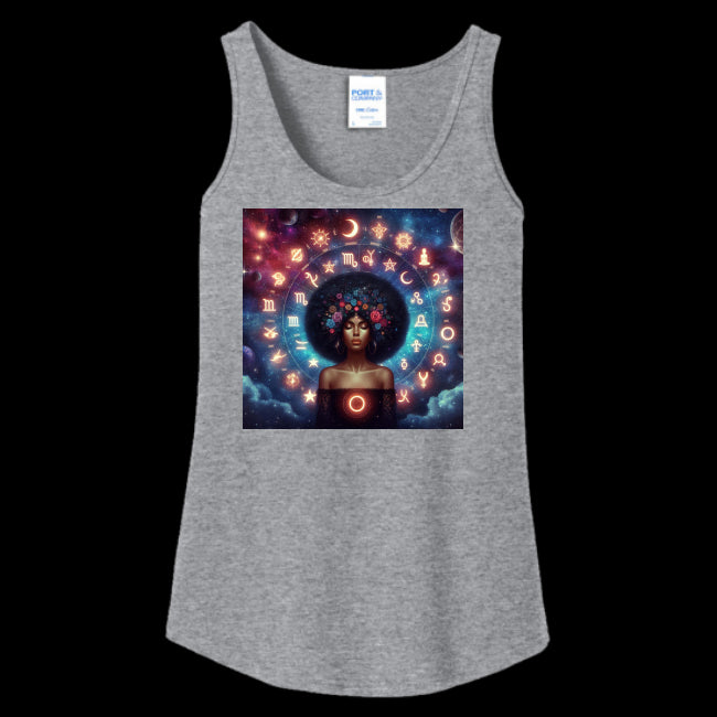 Womens Tank Top Athletic-Heather - Celestial Zodiac Women's Tank Top - womens tank top at TFC&H Co.