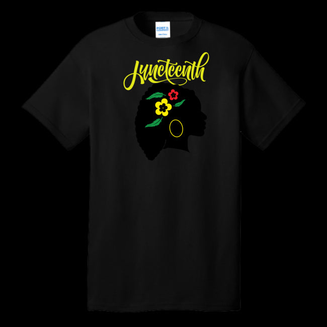 UNISEX T-SHIRT BLACK - Silhouette of Life Unisex Juneteenth T-shirt - Ships from The US - Unisex T-Shirt at TFC&H Co.