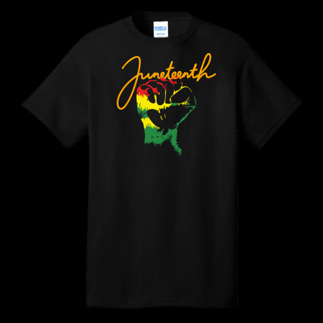 UNISEX T-SHIRT BLACK - Juneteenth Unisex T-shirt - Ships from The US - Unisex T-Shirt at TFC&H Co.