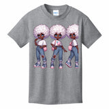 Kids T-Shirts Athletic-Heather - Cotton Candy Stylie Girl's T-shirt - girls tee at TFC&H Co.