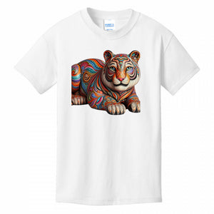 Kids T-Shirts White - Paisley Tiger Girl's T-shirt - girls tee at TFC&H Co.