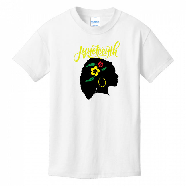 KIDS T-SHIRTS WHITE - Silhouette of Life Kid's Juneteenth T-shirt - Ships from The US - Kids t-shirt at TFC&H Co.