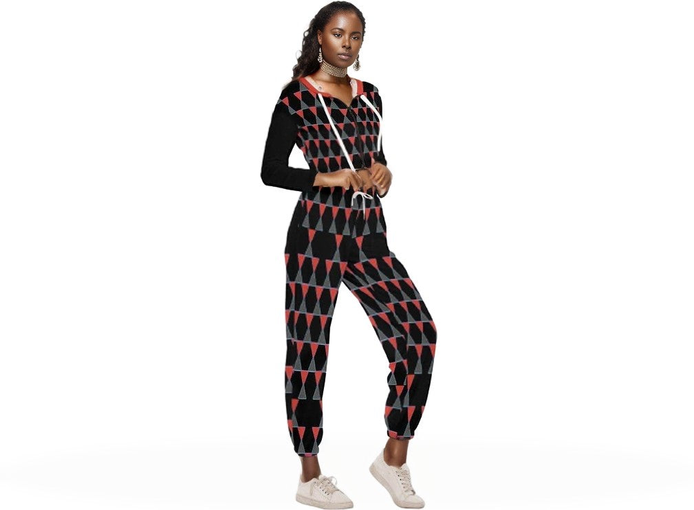 Scaled Women's Cropped Hoodie Sports Set - women's jogging set at TFC&H Co.
