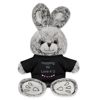 black Hopping with Love Valentine's Day Rabbit - Stuffed Rabbit at TFC&H Co.