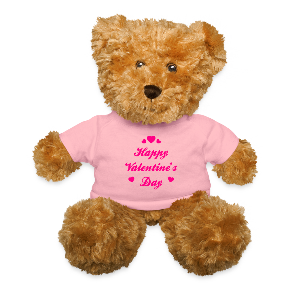 petal pink Happy Valentine's Day Teddy Bear - Teddy Bear at TFC&H Co.