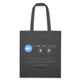 charcoal grey - Seek No Approval Defined Recycled Tote Bag - Recycled Tote Bag at TFC&H Co.