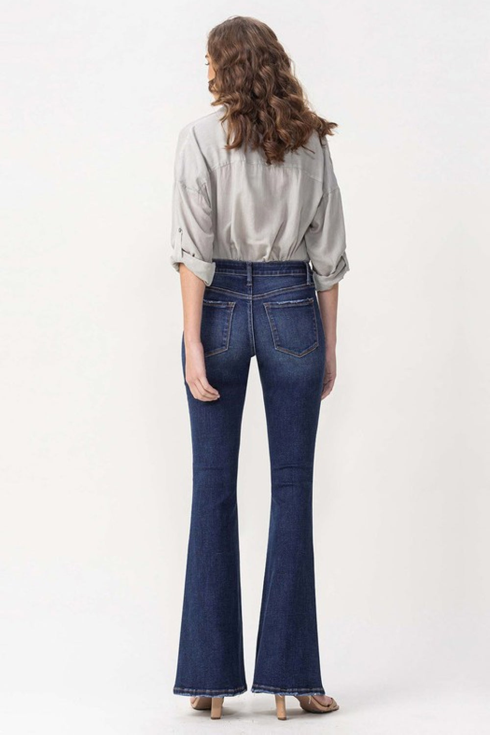 - Lovervet Full Size Joanna Midrise Flare Jeans - Ships from The US - womens jeans at TFC&H Co.