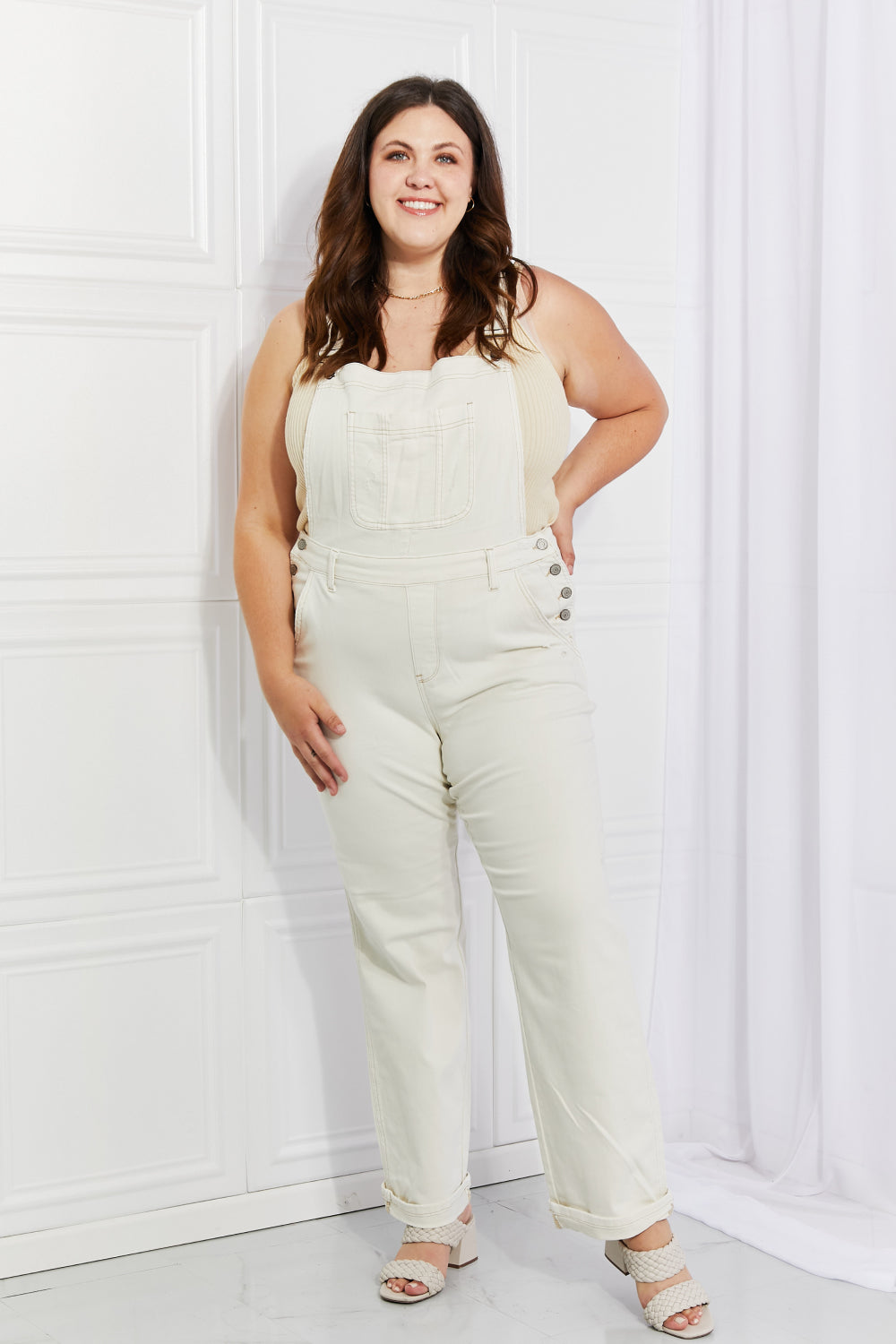 Judy Blue Full Size Taylor High Waist Overalls - Ships from The US - women's overalls at TFC&H Co.
