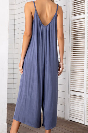 - Spaghetti Strap Scoop Neck Jumpsuit - 5 colors - womens jumpsuit at TFC&H Co.