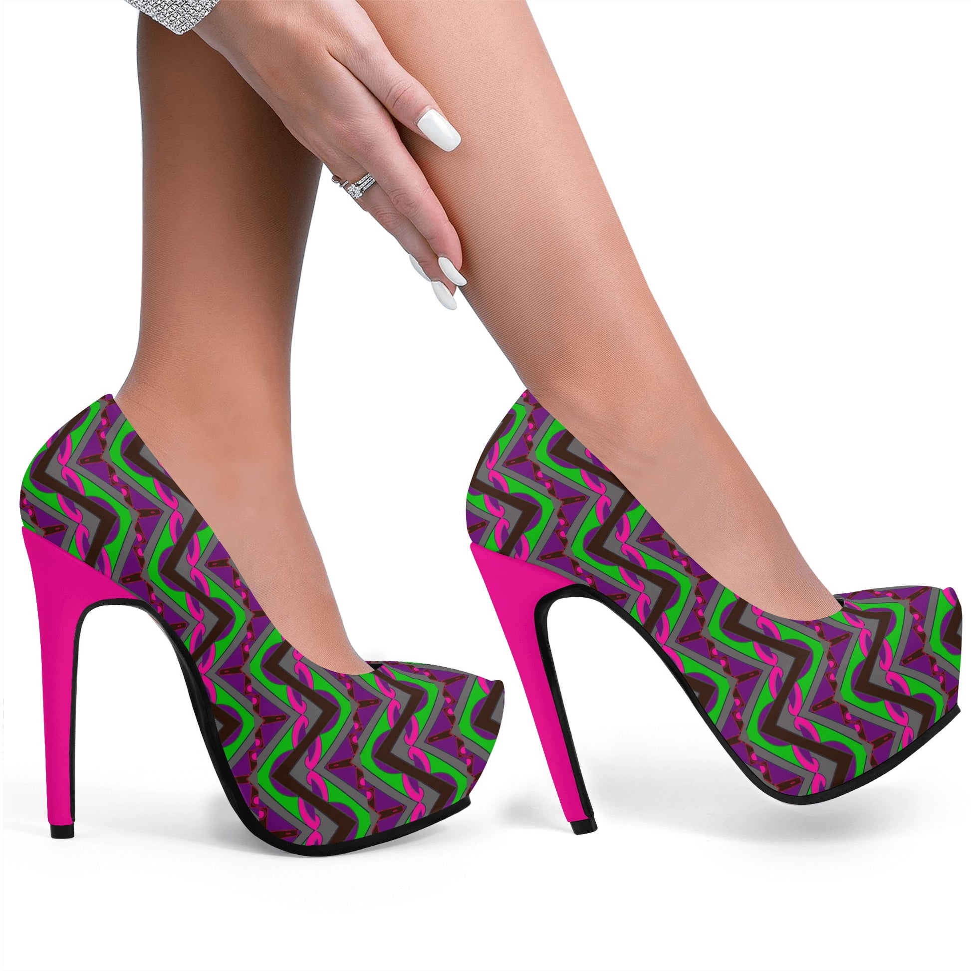 Maze Women Platform Pumps 5 Inch High Heels - women's shoes at TFC&H Co.